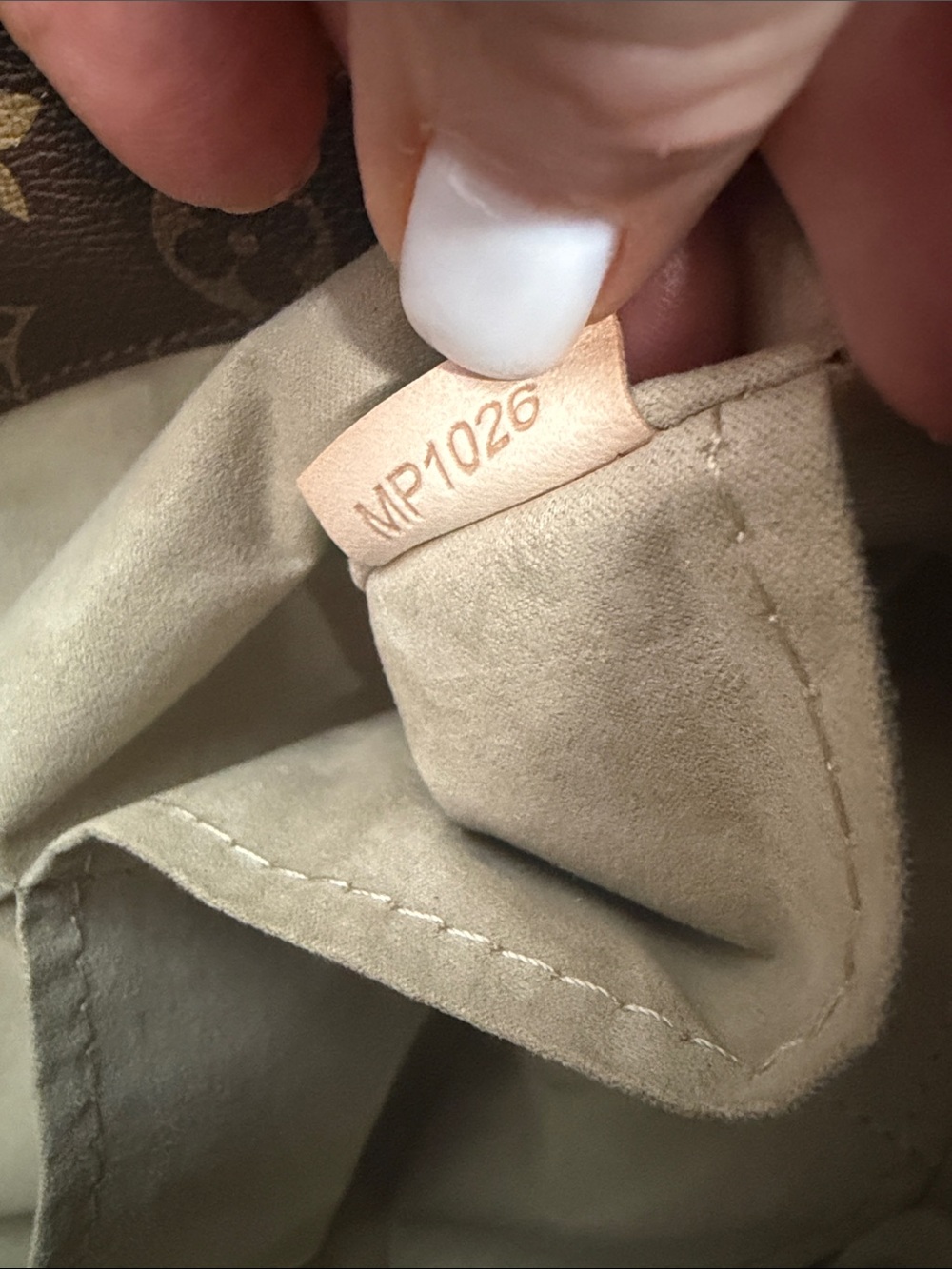 Monogram Hobo Shoulder Bag in Brown and Tan - Picture 12 of 12